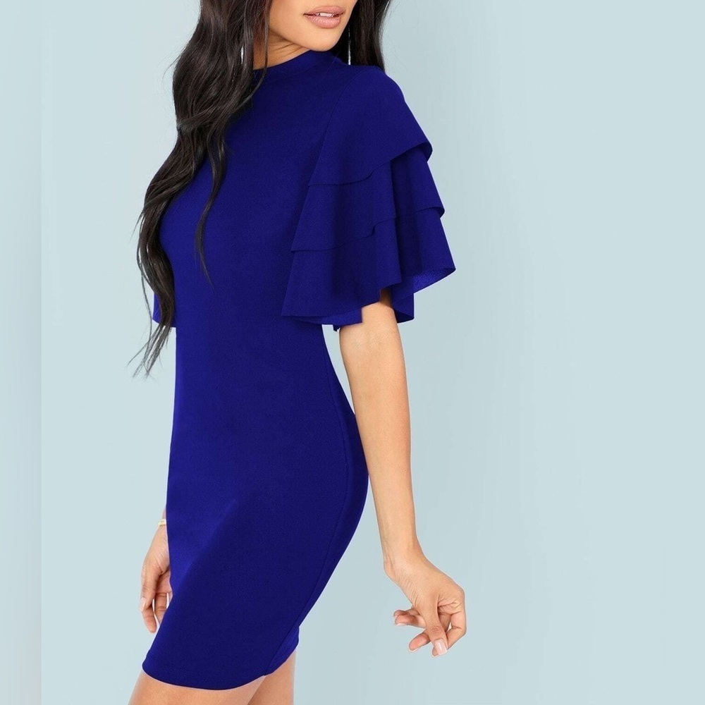 The Clothing Company Cobalt Blue Sweater Dress Size L
